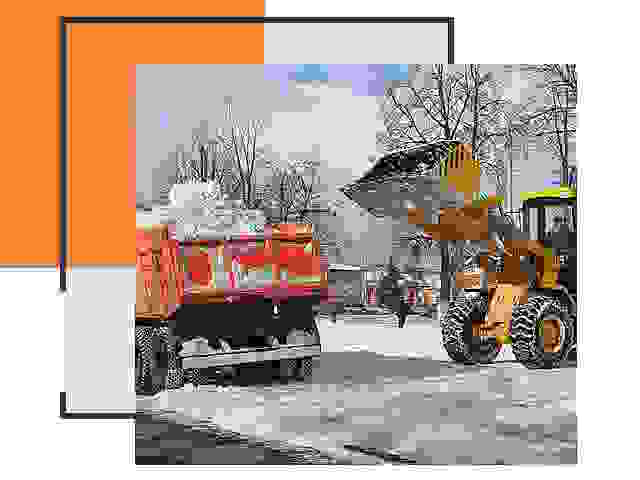 Вывоз снега в Сланцах